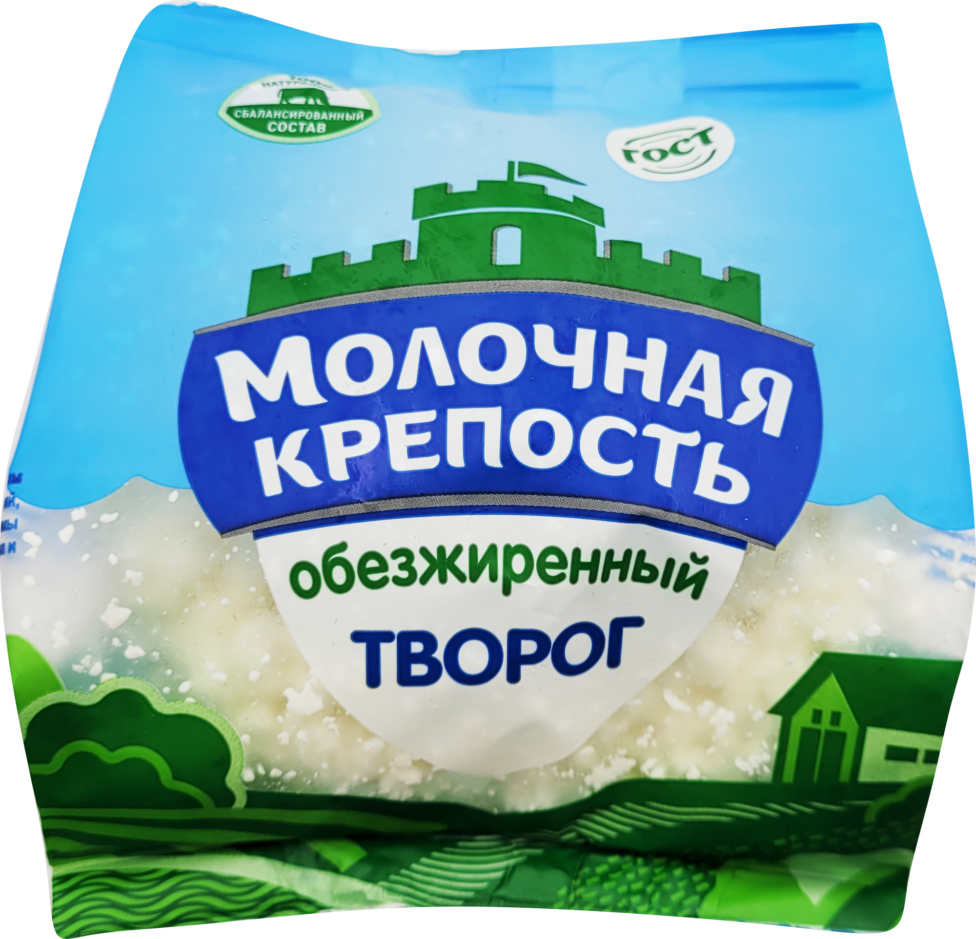 Творог обезжиренный «Молочная Крепость» 200г