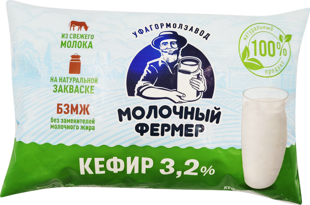Кефир МФ 3,2% 800г Пленка