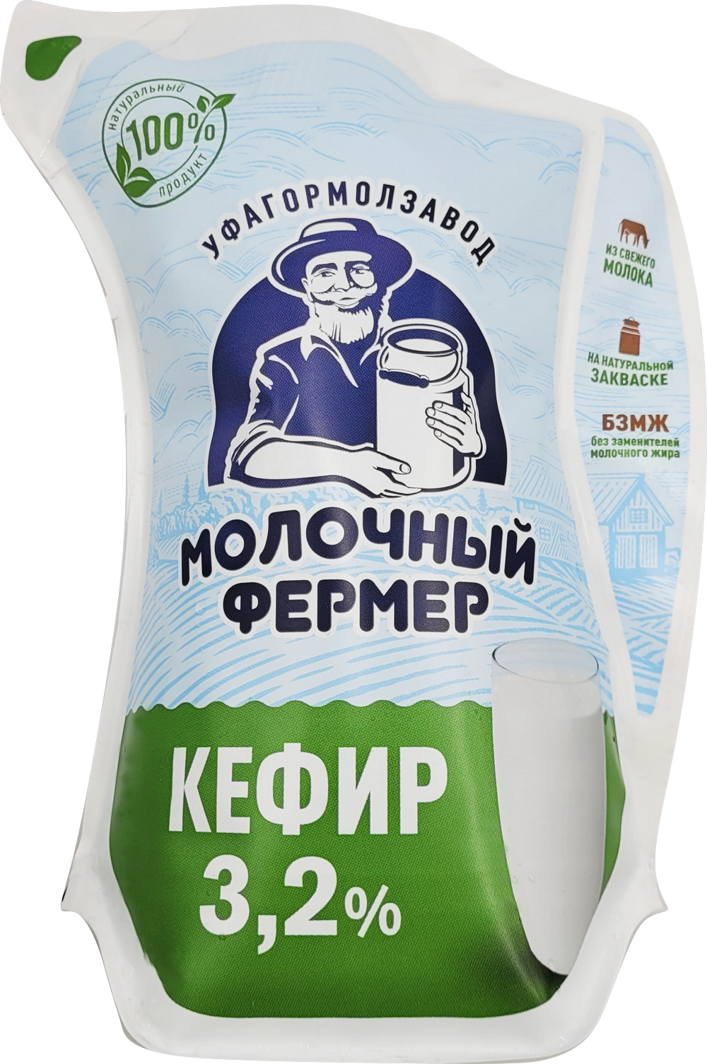 Кефир 3,2% «Молочный фермер» 900г